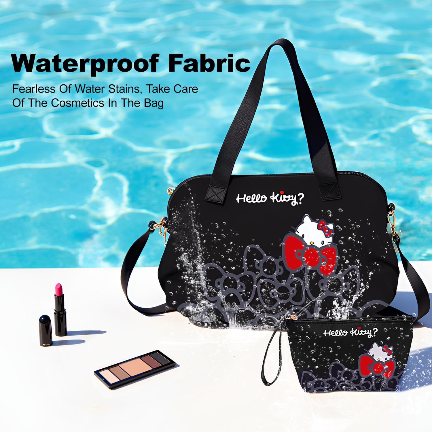 Vimanllie Travel Bag Large Waterproof Weekender Tote Bags for Women with Shoulder Strap, Polyester Luggage Sleeve Overnight