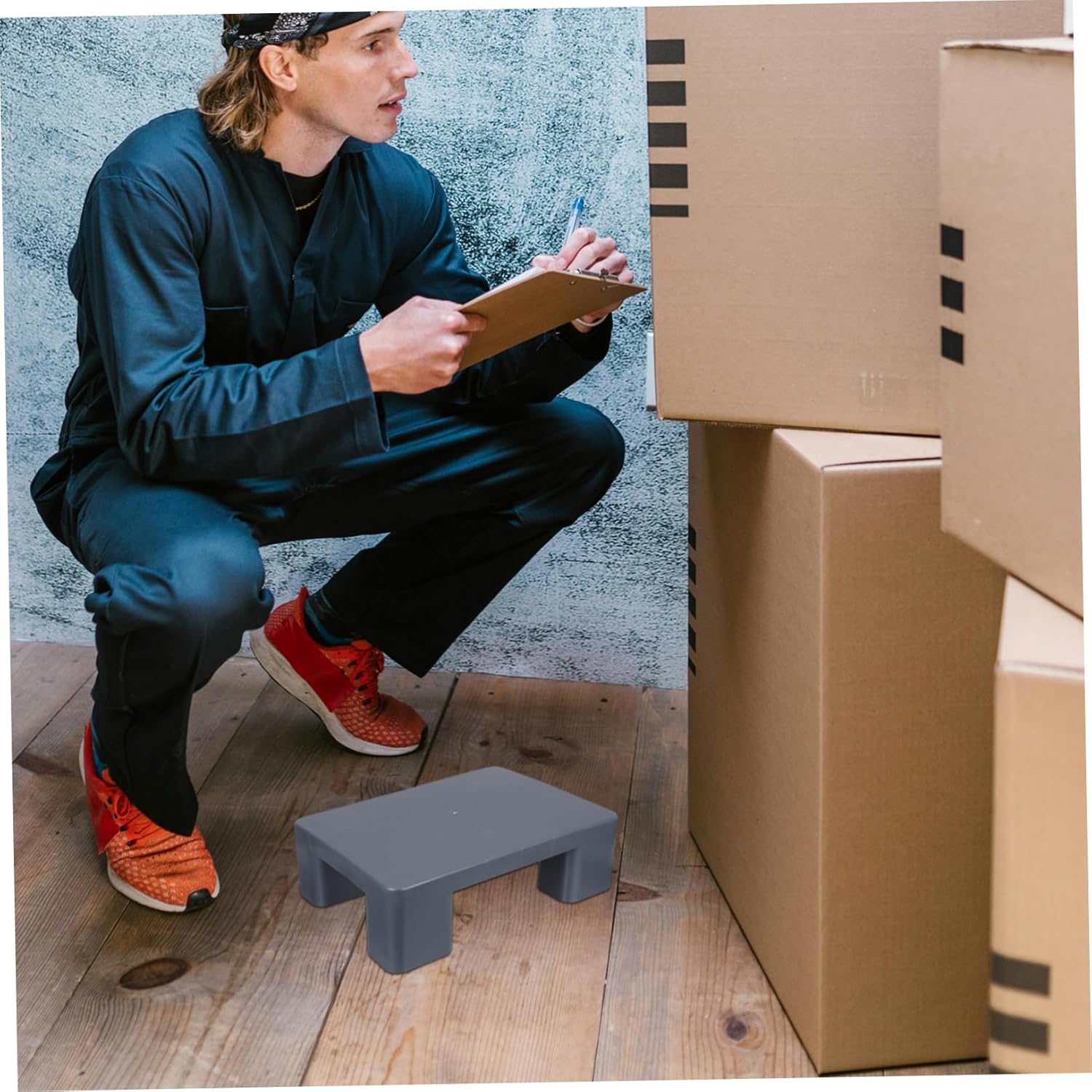 jojofuny Moisture Pad Lightweight Plastic Storage Pallet for Warehouse Supermarket