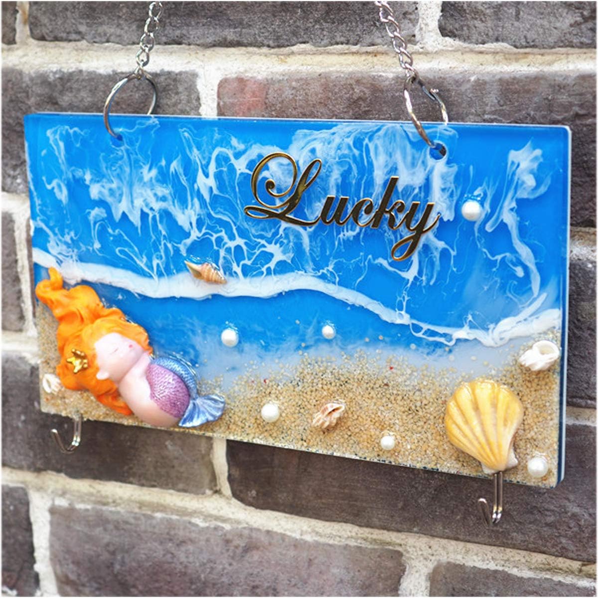 iSuperb 3PCS Silicone Molds for Resin Rectangle Doorplate Epoxy Crystal Mold DIY Tablet Pendant Door Hanging Welcome Sign Plates, Road Street Sign Making Model (Rectangle)