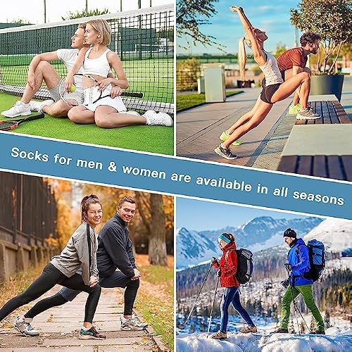 Felicigeely Ankle Athletic Running Socks Low Cut Sports Socks Breathable Cushioned Tab Performance Socks For Men Women 6 Pairs #TOP5