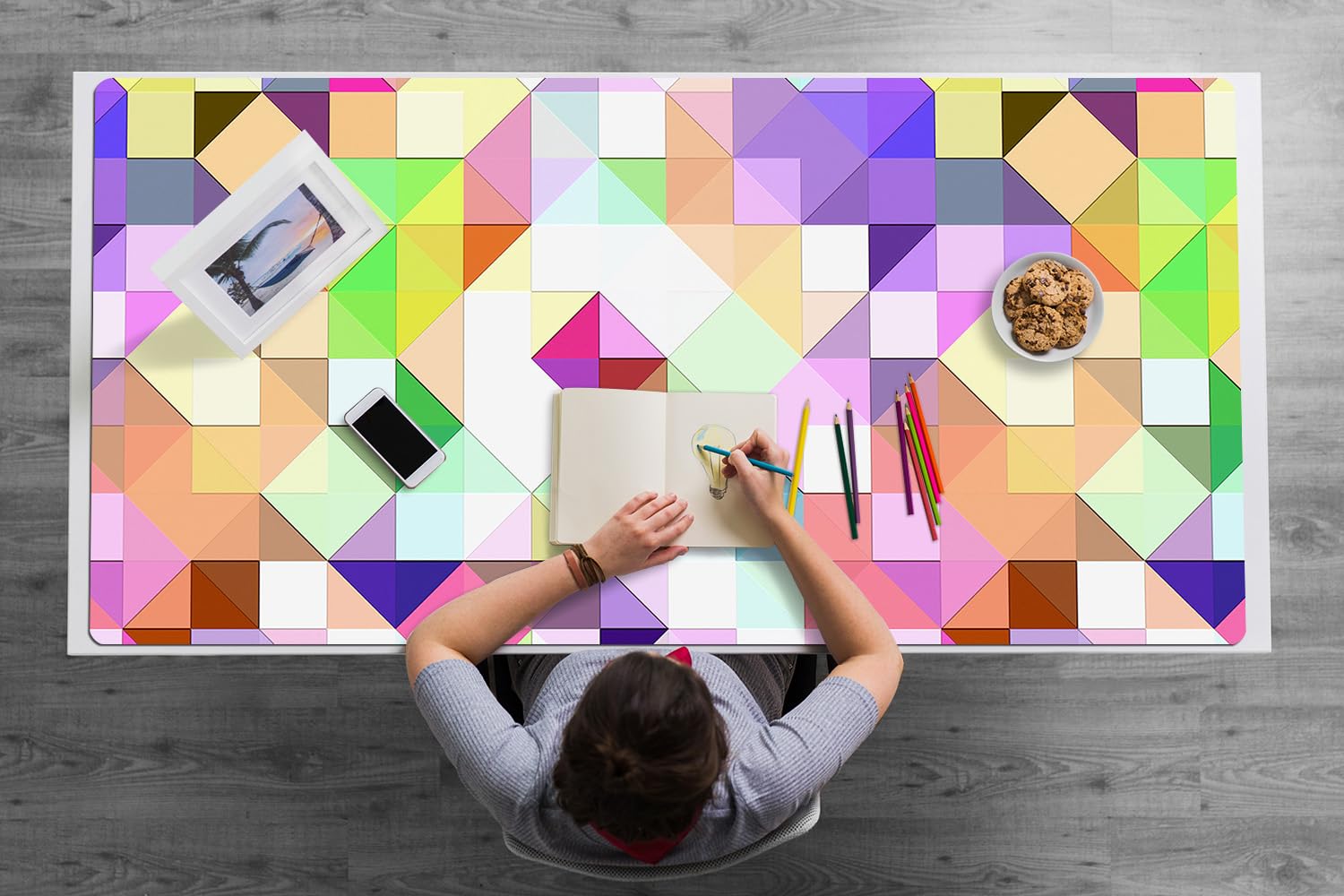Couverture de bureau mosaïque pour égayer votre espace à la maison - 8
