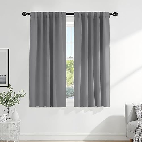 Miniatura 20 de PONY DANCE Cortinas opacas para habitación infantil - Juego de paneles de cortina con aislamiento térmico, cortina con pestaña oculta/bolsillo para