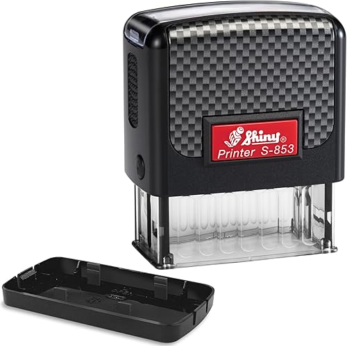 Miniatura 10 de Shiny S-855 - Sello de firma personalizado, tamaño XL, elige entre 15 colores de tinta