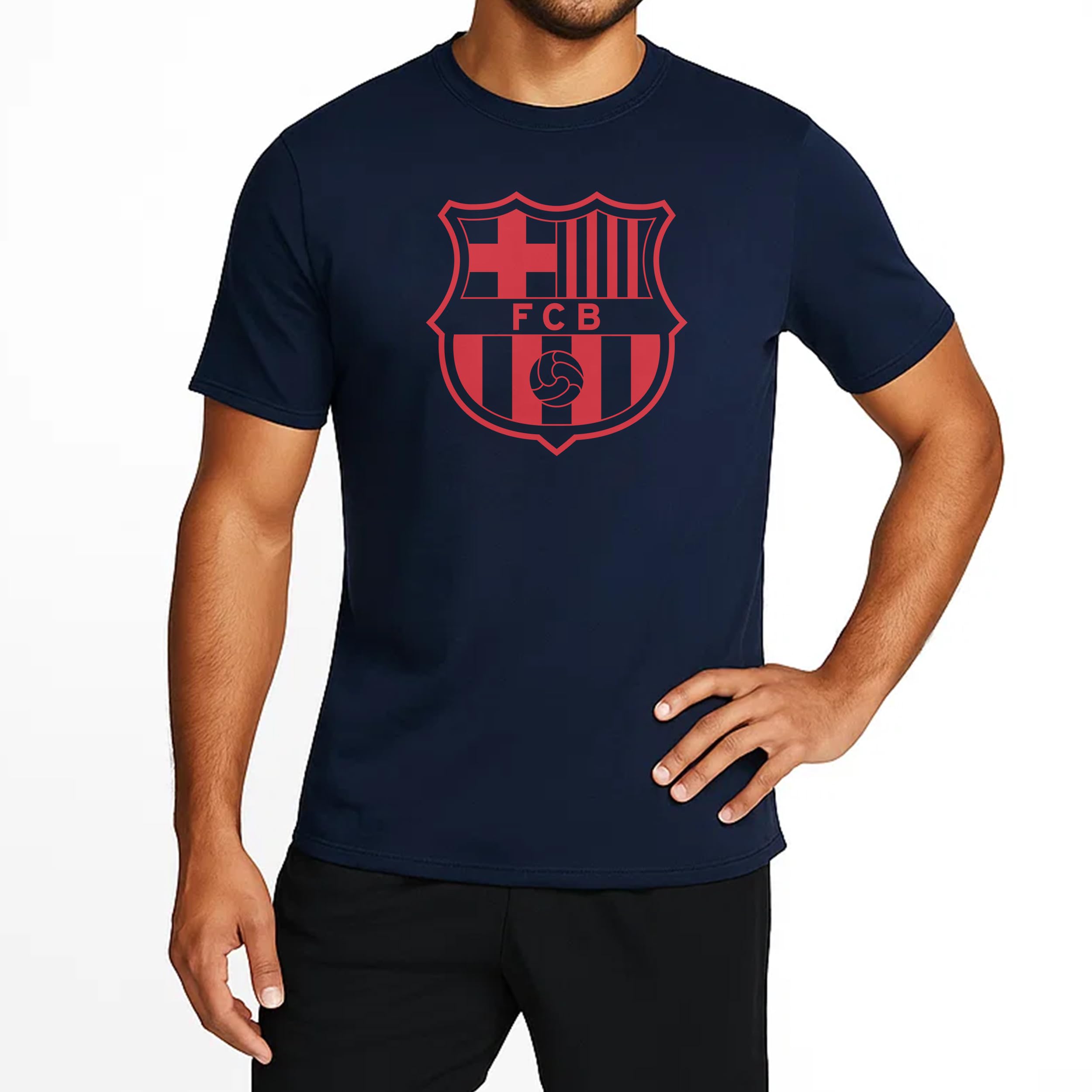 Icon Sports Męska koszulka z krótkim rękawem z logo Ligi Mistrzów UEFA