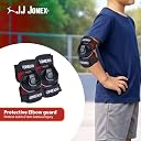 JJ Jonex Kids Adjustable Skates Combo Set with Helmet, Knee & Elbow Pads, Gloves, Bag, Key – Black/Red – Suitable for Age 6-11 Medium Size gallery image