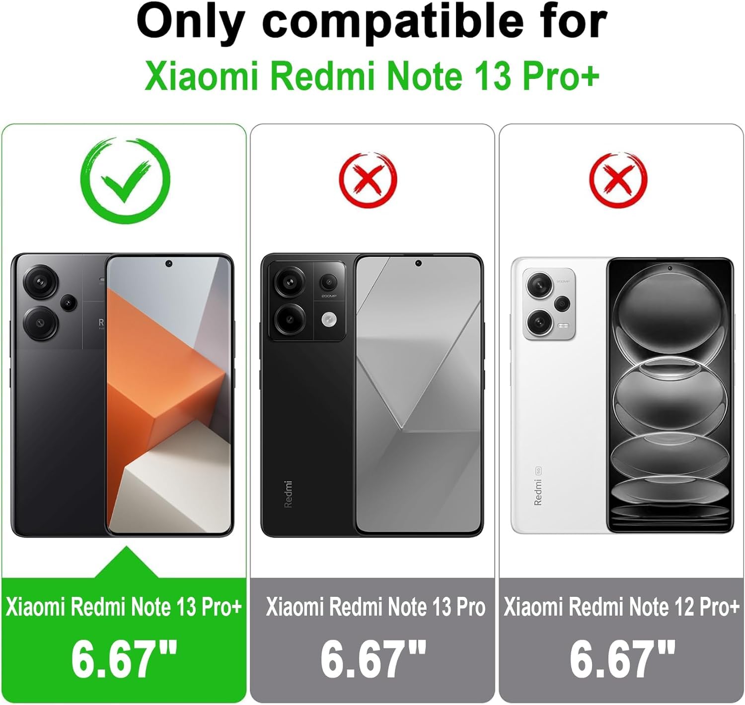 CENHUFO Cover Xiaomi Redmi Note 14 Pro 5G / Redmi Note 14 Plus 5G /Note 14 Pro+, Custodia