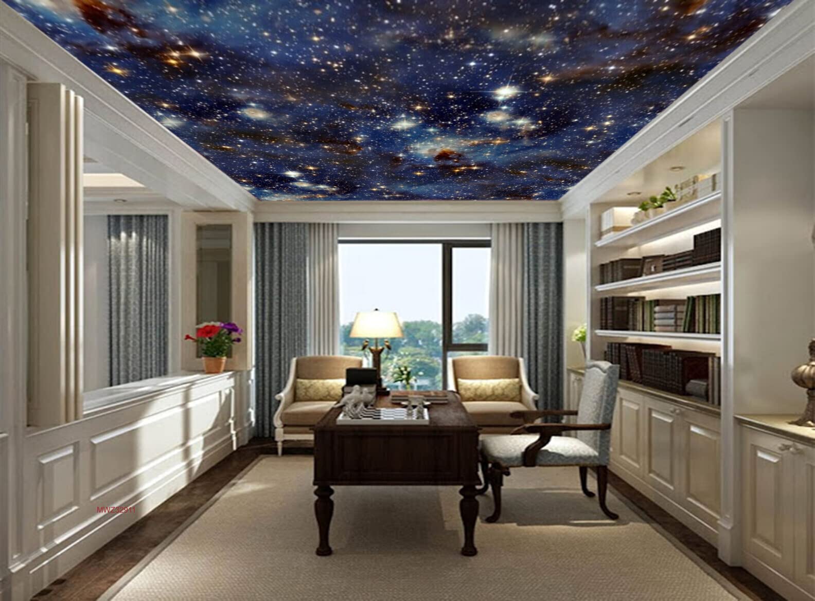 Mystic Walls MWZ3291 Stars Galaxy Space HD 3D Wallpaper for Ceiling[14 ft x 12 ft] / [427 cm x 366 cm] (B0B7466R1Q) Amazon Price History, Amazon Price Tracker