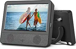 Tela de TV IPS 1080P de 7 polegadas, televisão pequena com sintonizador digital ATSC, porta USB/TF, entrada HDMI, mini TVs para acampamento e cozinha