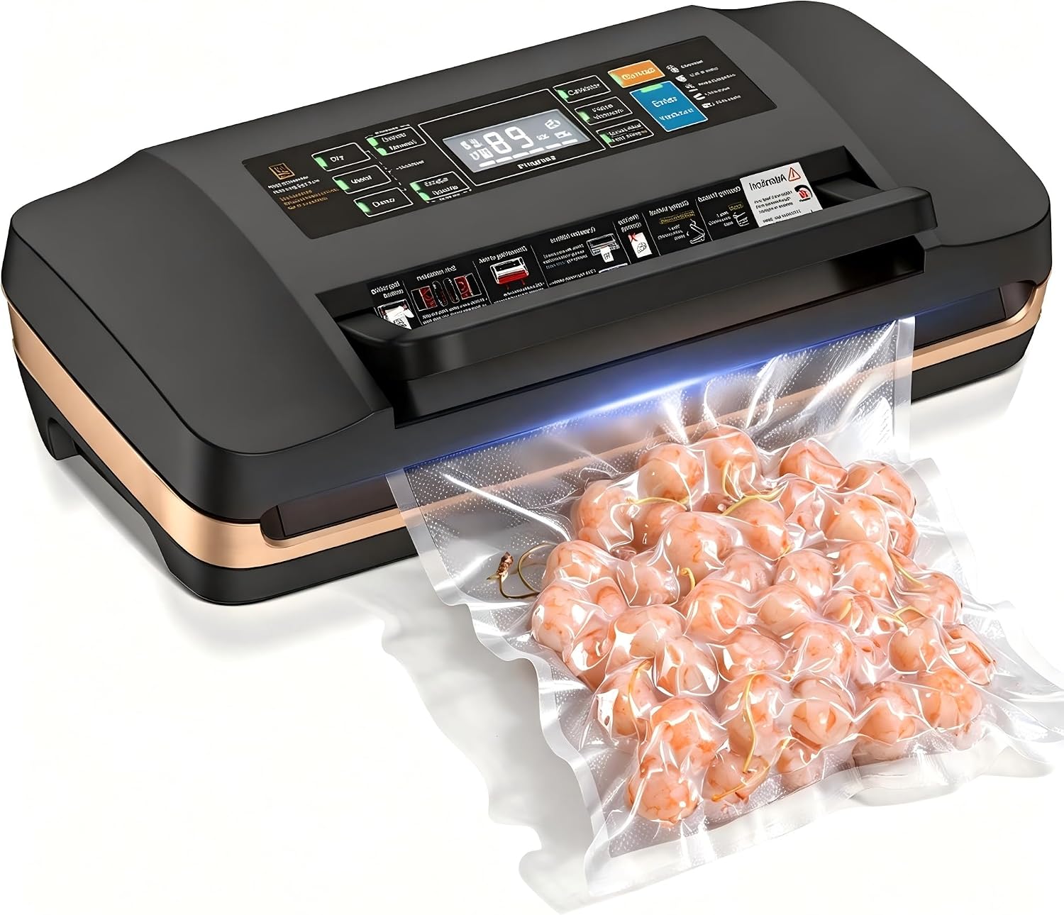 Vacuum Sealer Machine, Updated Powerful 95KPa Commercial Food Saver with Double Seal for 2X Strength