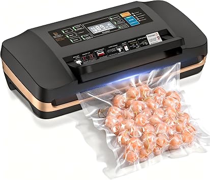 Vacuum Sealer Machine, Updated Powerful 95KPa Commercial Food Saver with Double Seal for 2X Strength