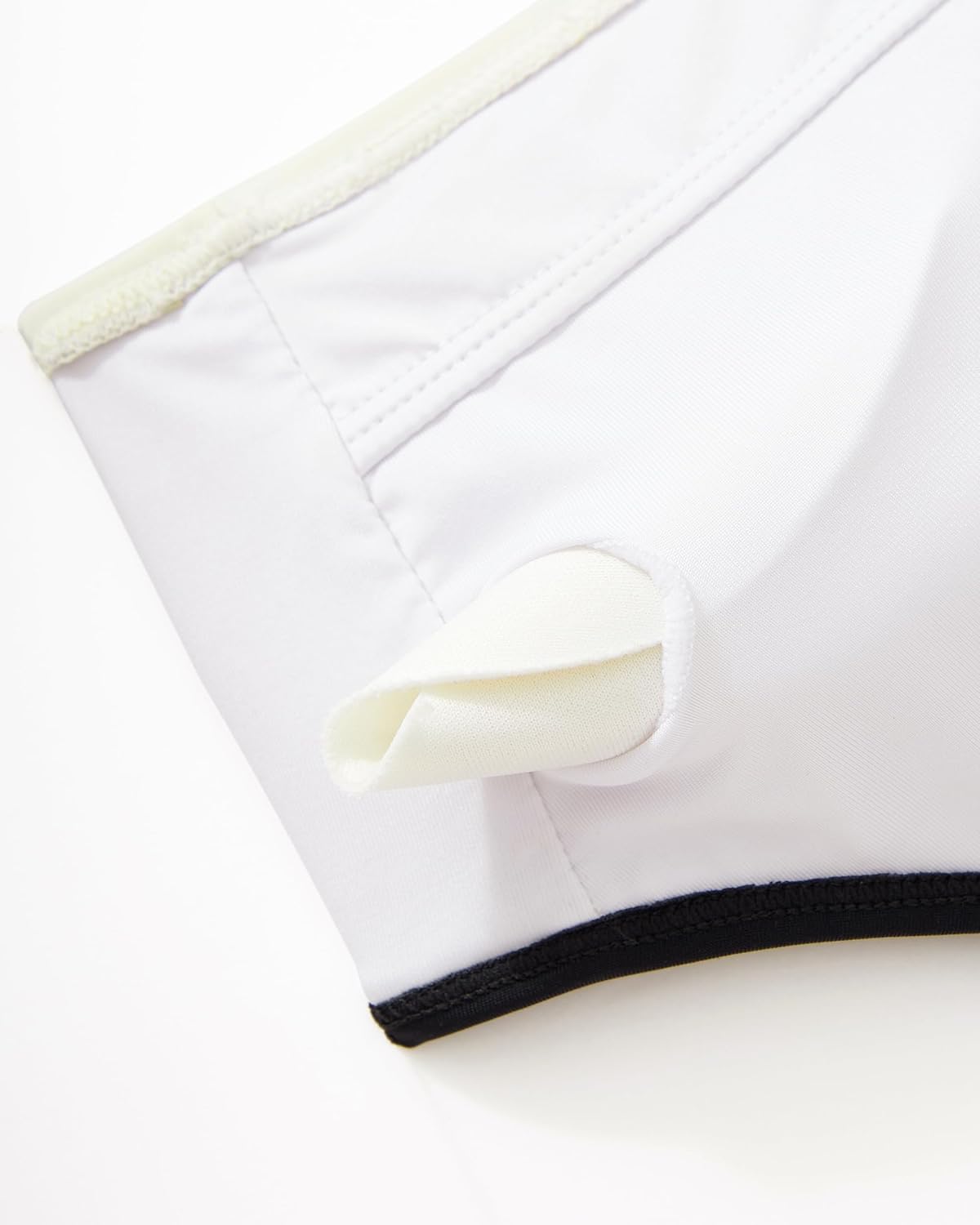 SUUKSESS Women High Waisted 2 Piece Bikini Set Cheeky High Cut Bandeau Swimsuit - Image 6