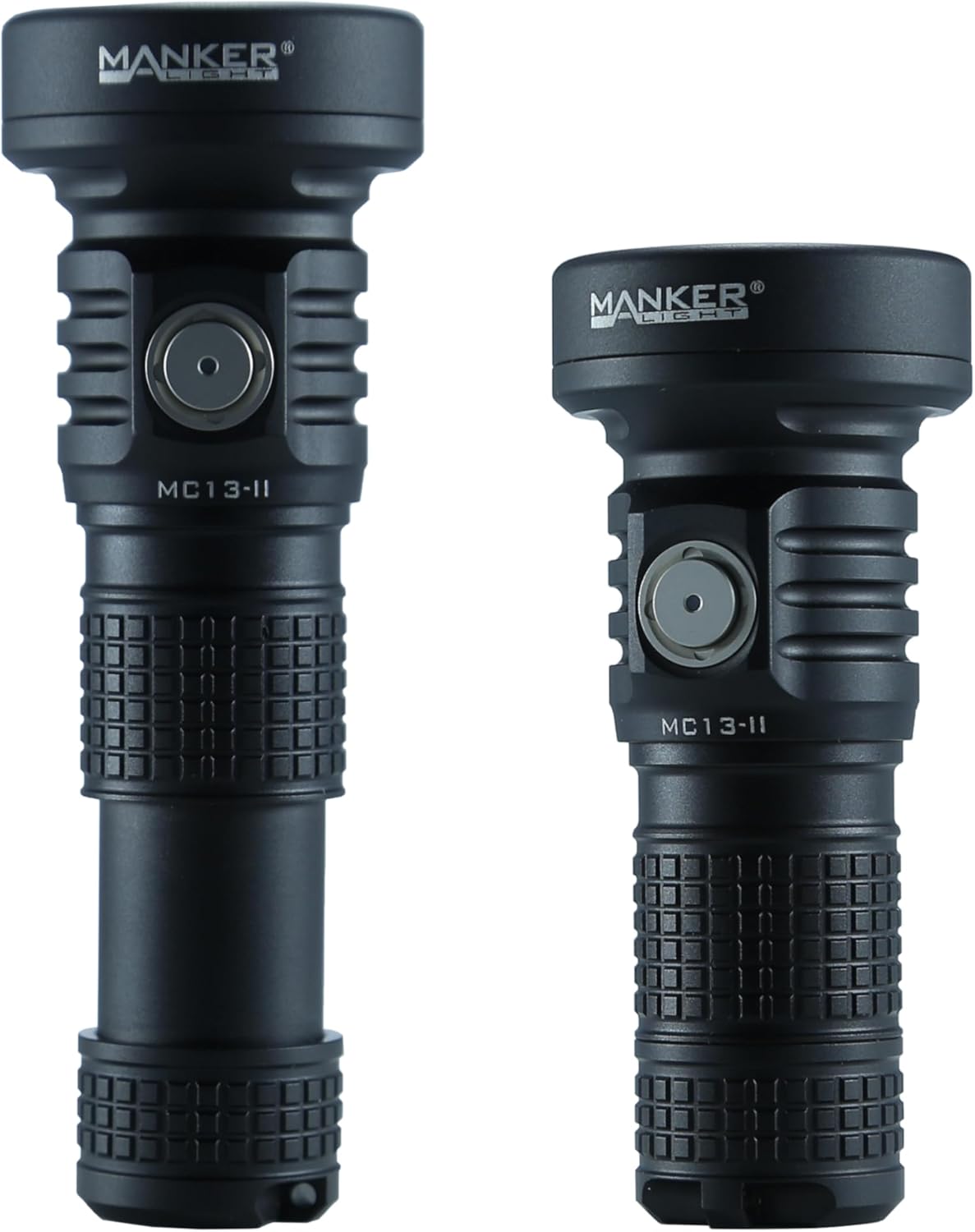 Manker MC13 II 2000 High Lumens USB-C Rechargeable EDC Flashlight, High Performance Multi-Fuel Long Throw Flashlight with SFT40 LED, TIR Lens, Magnetic Tail