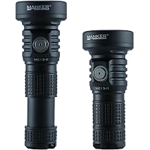 Manker MC13 II 2000 High Lumens USB-C Rechargeable EDC Flashlight, High Performance Multi-Fuel Long Throw Flashlight with SFT40 LED, TIR Lens, Magnetic Tail