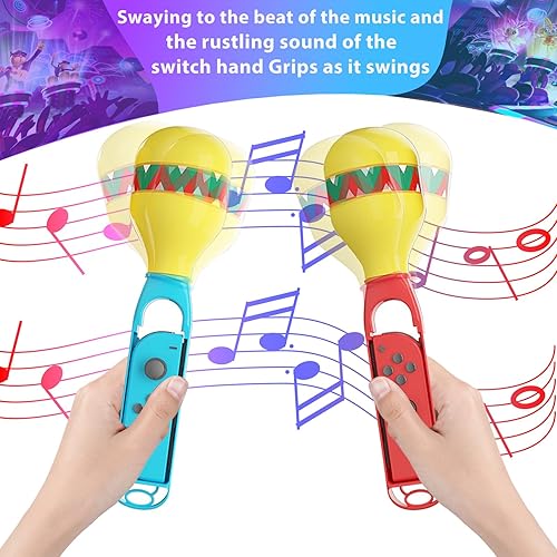 Miniatura 3 de KUNSLUCK Hand Grips for Samba de Amigo Party Central 2023, Switch Samba Game Accessories Hand Grip Compatible with Nintendo SwitchSwitch OLED (2