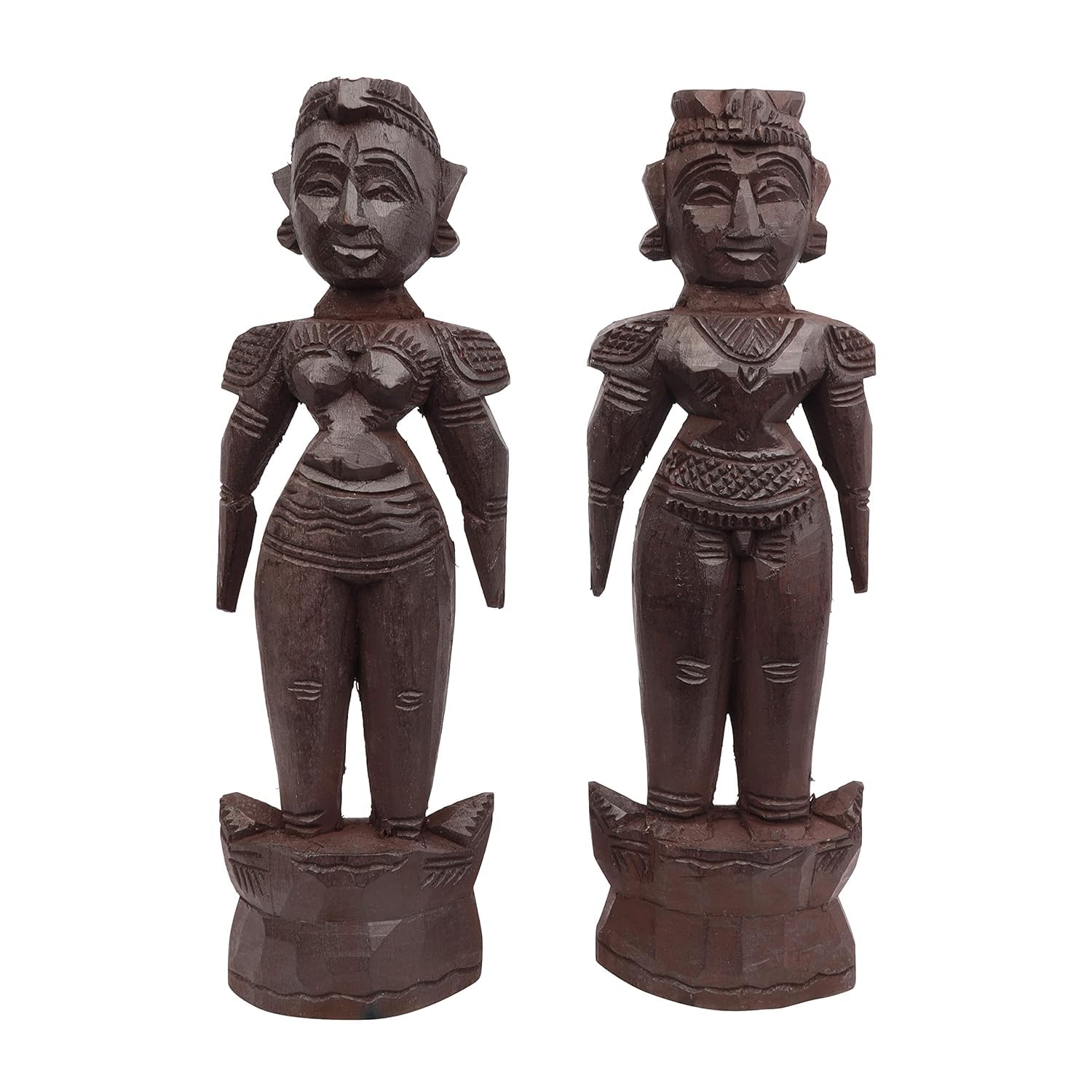 SIMPLE DAYS Marapachi Dolls | Marapachi Bommai | Wooden Raja Rani Couple Dolls | Bommala koluvu | Lakadee Gudiya Folk Dolls | Male and Female Pair - 7 Inches (B0CVFY1T2D) Amazon Price History, Amazon Price Tracker
