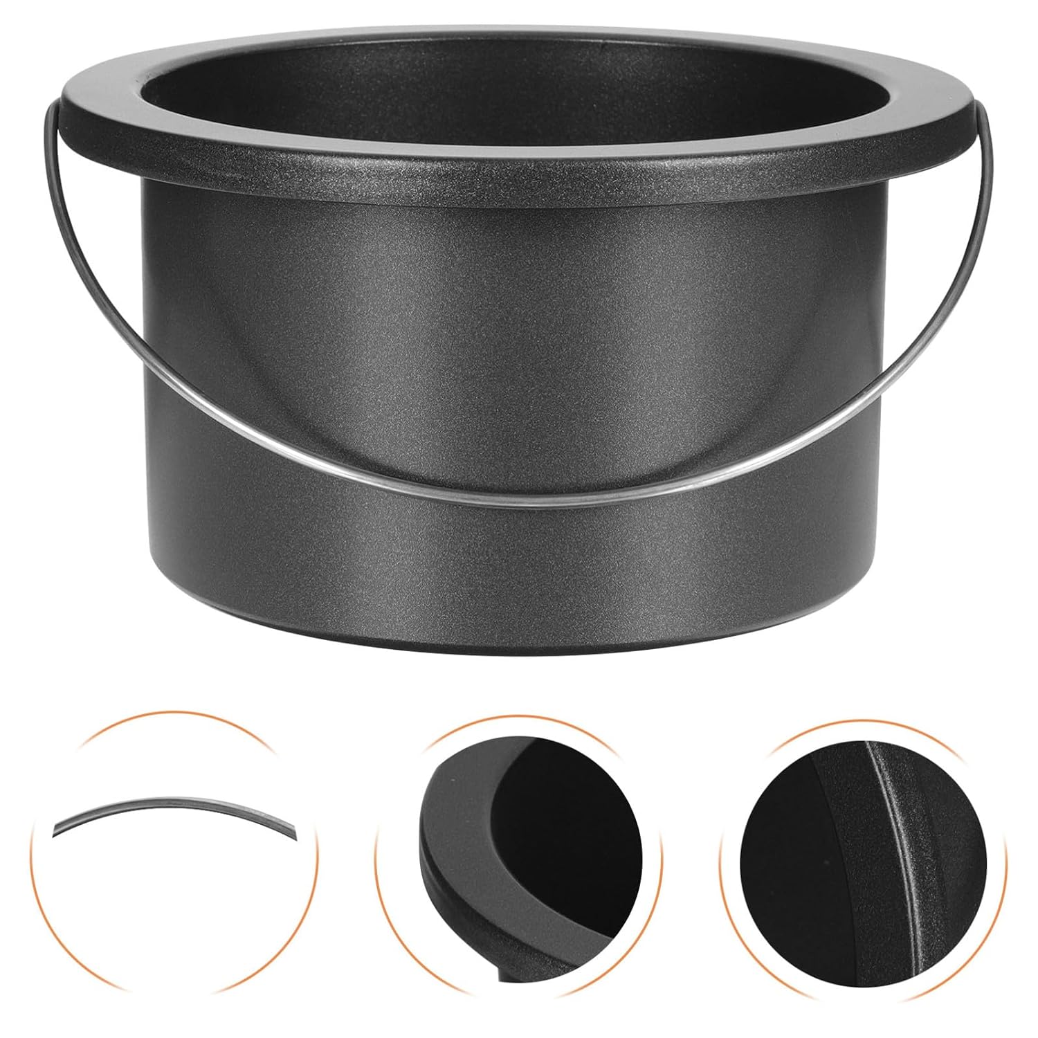 Aluminum Wax Melting Inner Pot with Handle for Wax Melting Machine Reliable Nonstick Hair Removing Suitable for Accessories Random Color