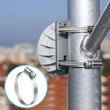 Bolatus 20-32mm Adjustable Hose Clips, 10 Pcs Stainless Steel Worm Drive Clamps for Securing Connections Home Gas Pipe Water Line and Fuel Line