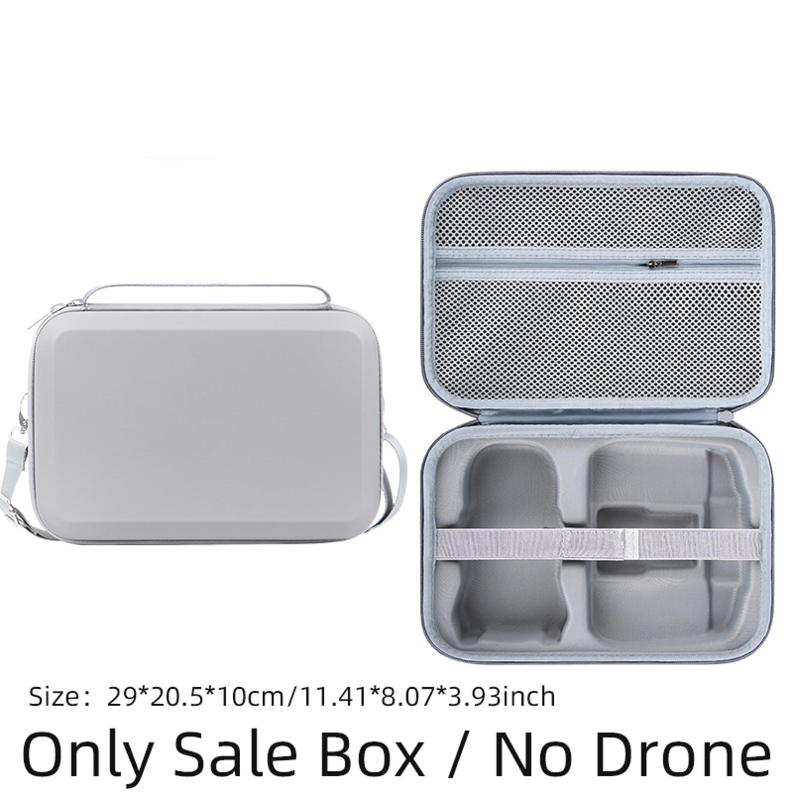 Futerał do DJI Lito X1/Lito1, przenośna torba ochronna na ramię PU pudełko do przechowywania do drona Lito X1/Lito1, pilot RC2, szary, 29*19*10cm, Torba na ramię