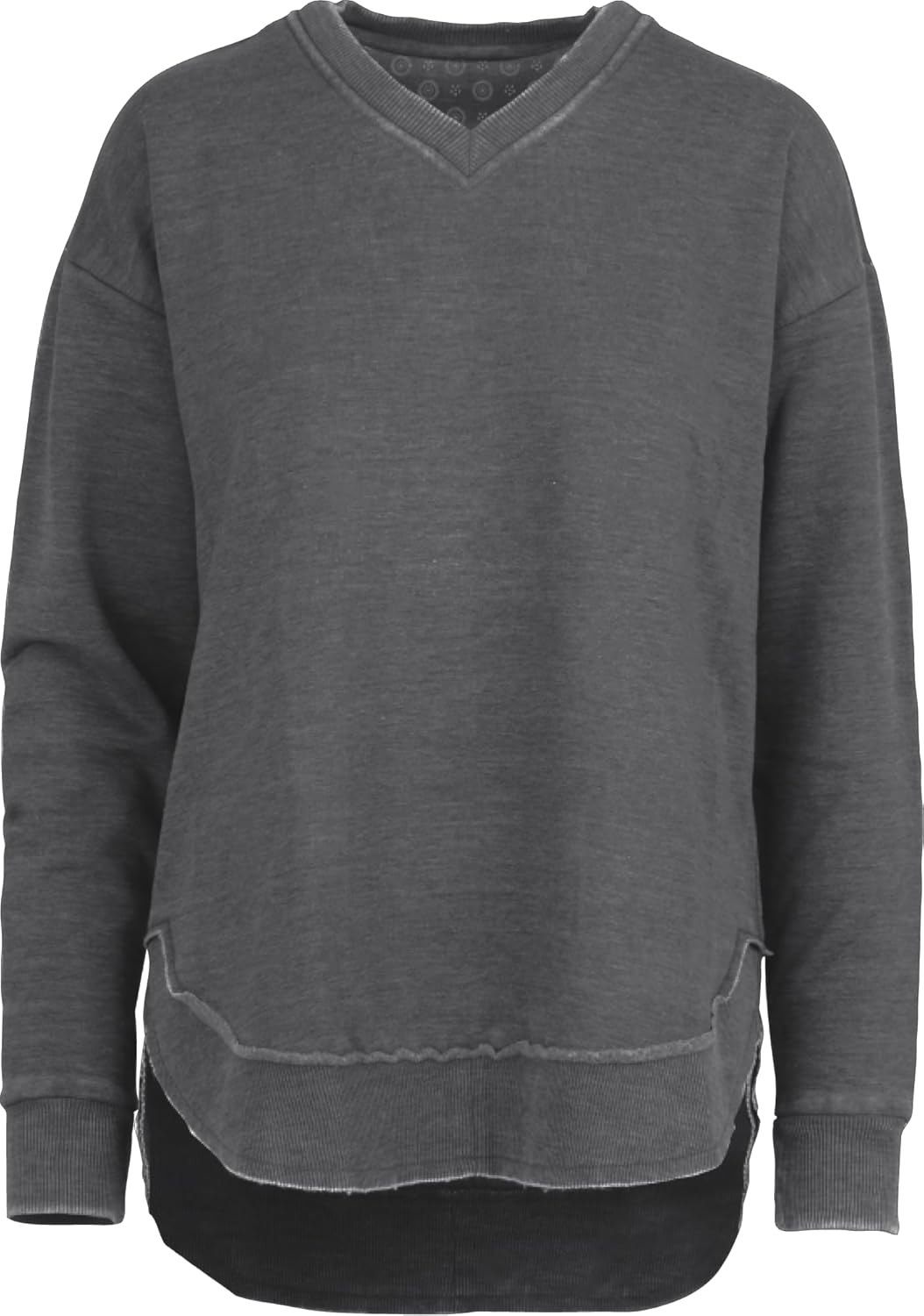 Royce Apparel Melange West Hall V-Neck Pocketed Poncho Fleece