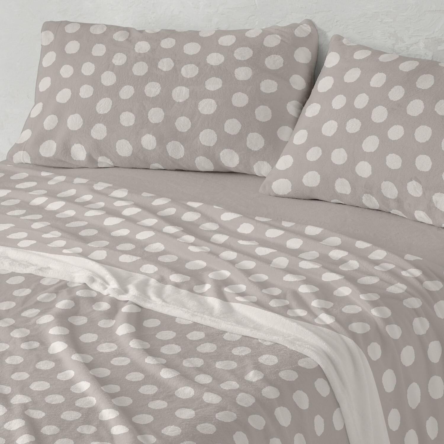 Parure de lit Coralina Burrito Blanco lit 135 motif 993 greige 135x200