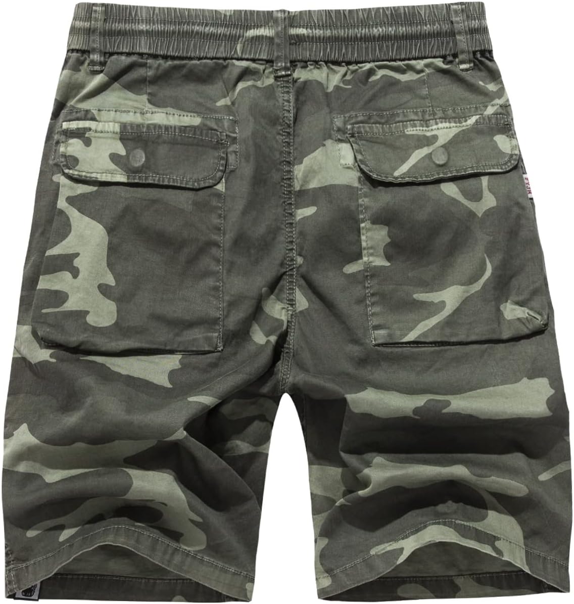 FOURSTEEDS Women's Drawstring Waist Cotton Big Pocket Lightweight Sport Outdoor Hiking Camping Bermuda Cargo Shorts