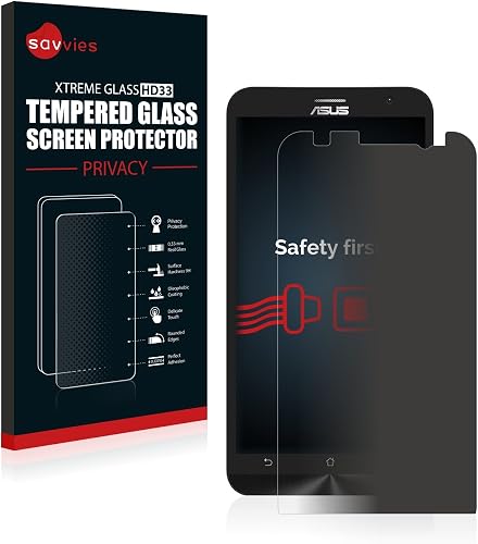 Savvies Pellicola Protettiva Vetro Temperato Privacy ASUS ZenFone ZE550ML ZE551ML Vetro Prottetivo Durezza