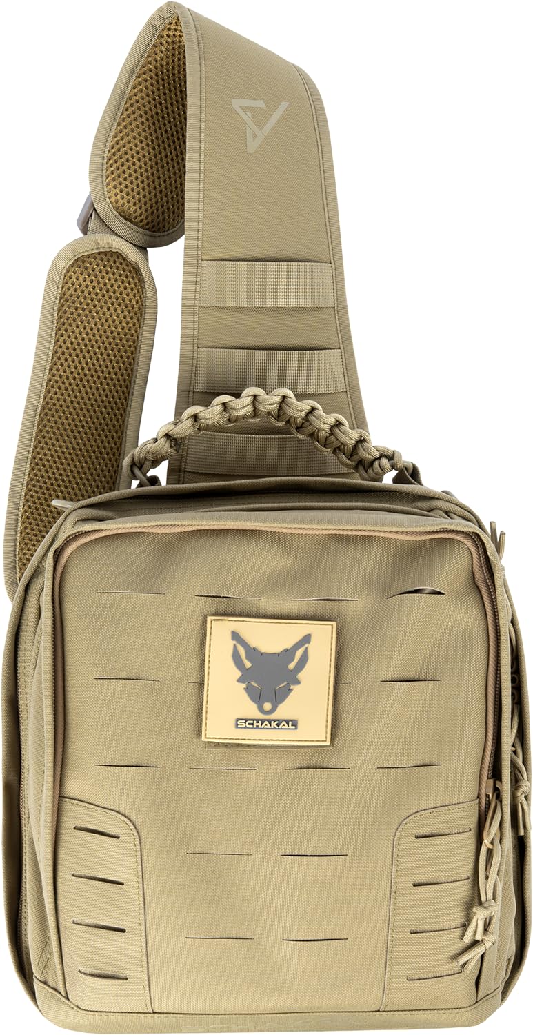 ACE Schakal Waffen-Tasche - Einsatztasche mit MOLLE für Pistole & Kurzwaffen - Taktisch & Abschließbar Dank Schloss