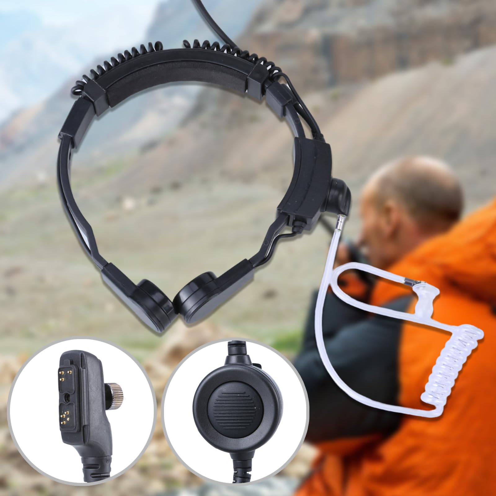 Auricolari con microfono per radio PD780 PT580H PD780G PD782 Nessuna distorsione Chiaramente Suono Radio Cuffie