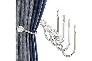 4PCS Premium Crystal Curtain Holdbacks for Elegant Homes
