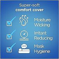 Vista 2 de resplabs Forros de máscara CPAP Compatibles con la máscara nasal CPAP AirFit N20 Forros reutilizables suaves para mayor comodidad (Talla única)