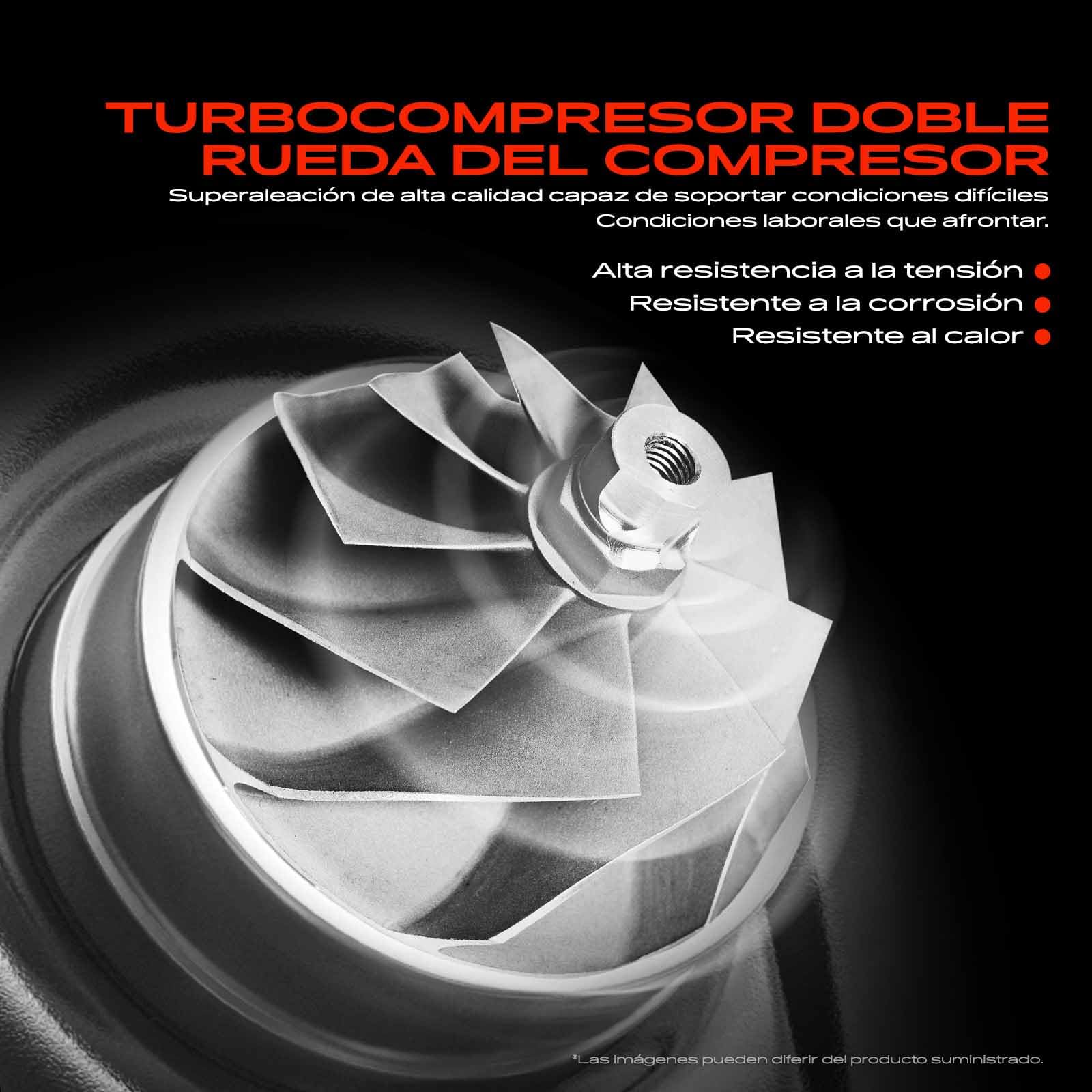 Frankberg Turbocompresor de gases de escape con juntas gasolina | V75807898001; Compatible con: C4 II NC, 508 SO I 8E, DS5, 308 II L3 LB LH LP LW, C4 I LC, C5 III Ruptura RW