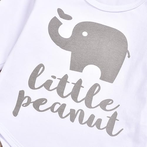 Miniatura 5 de Conjunto de ropa para bebés recién nacidos, mameluco, pantalones, sombrero, 3 piezas