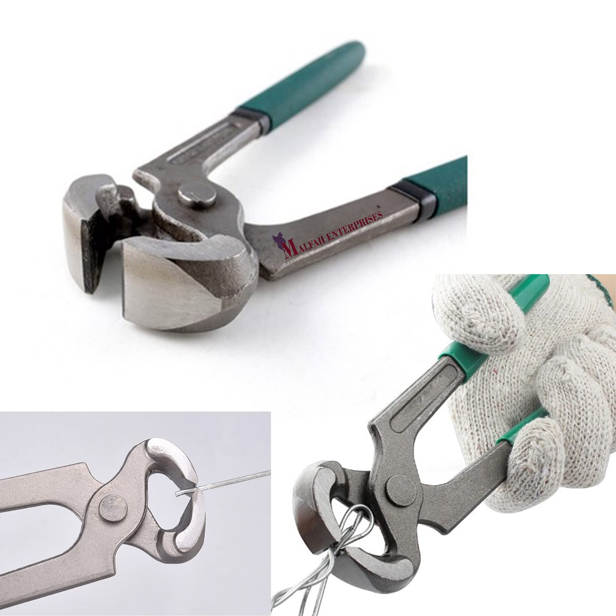 Malfah Nail Puller Pincer Wire Cutting Professional Carpenters Plier 8" Pincers Wire Cutting Nail Puller 710108
