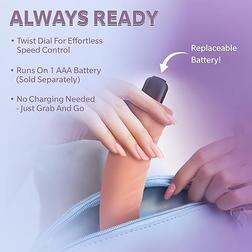 Miniatura 8 de Consolador vibrador Blush de 5.5 pulgadas para principiantes, 10 funciones vibratorias para estimulación intensa, estimulación del punto G, polla