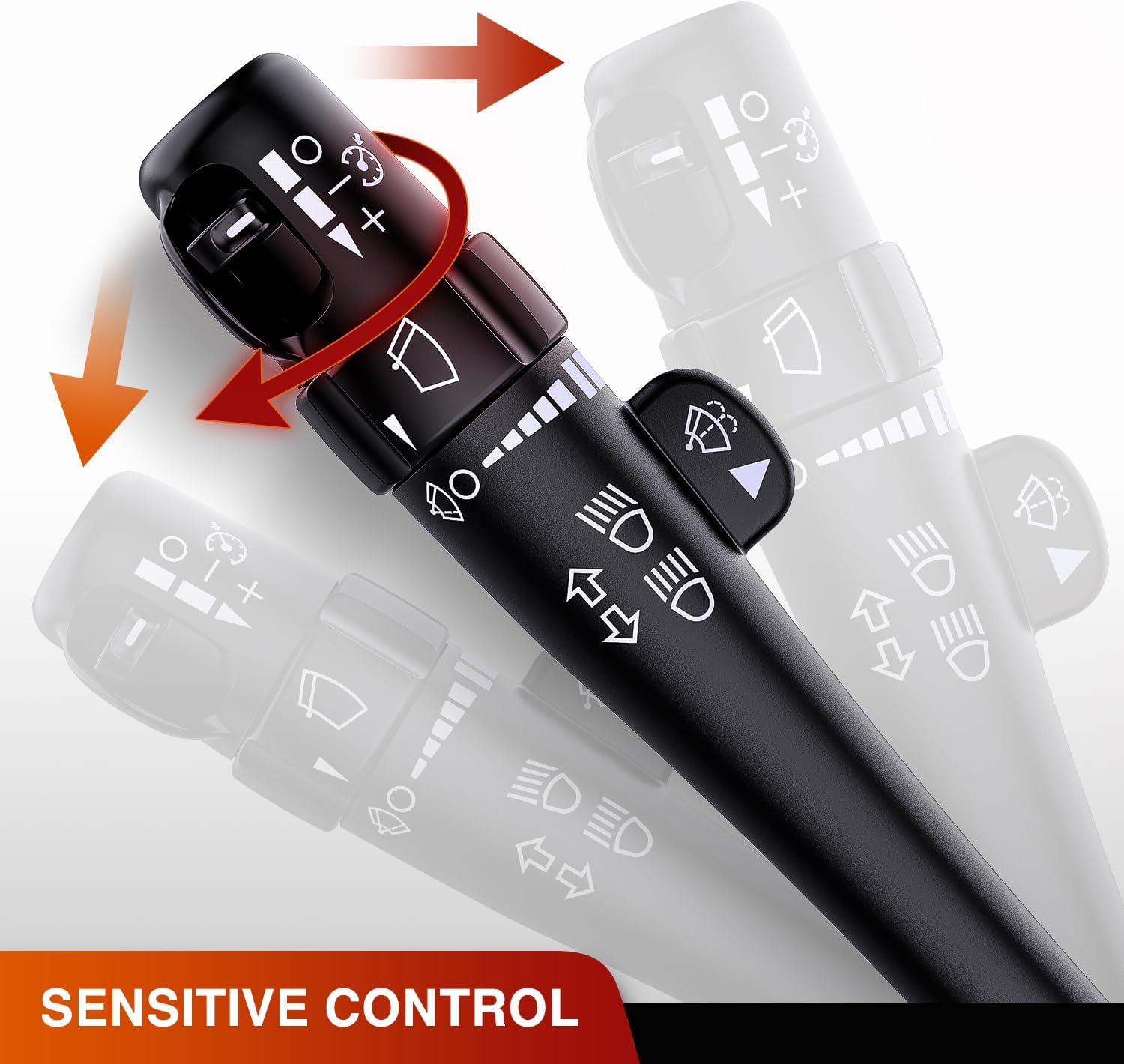 Nilight Turn Signal Switch Compatible with 2003 2004 2005 2006 Chevy Silverado Suburban Avalanche Tahoe 2003-2007 GMC Sierra Cadillac Yukon Escalade Hummer H2 Windshield Wiper Switch, 2 Year Warranty