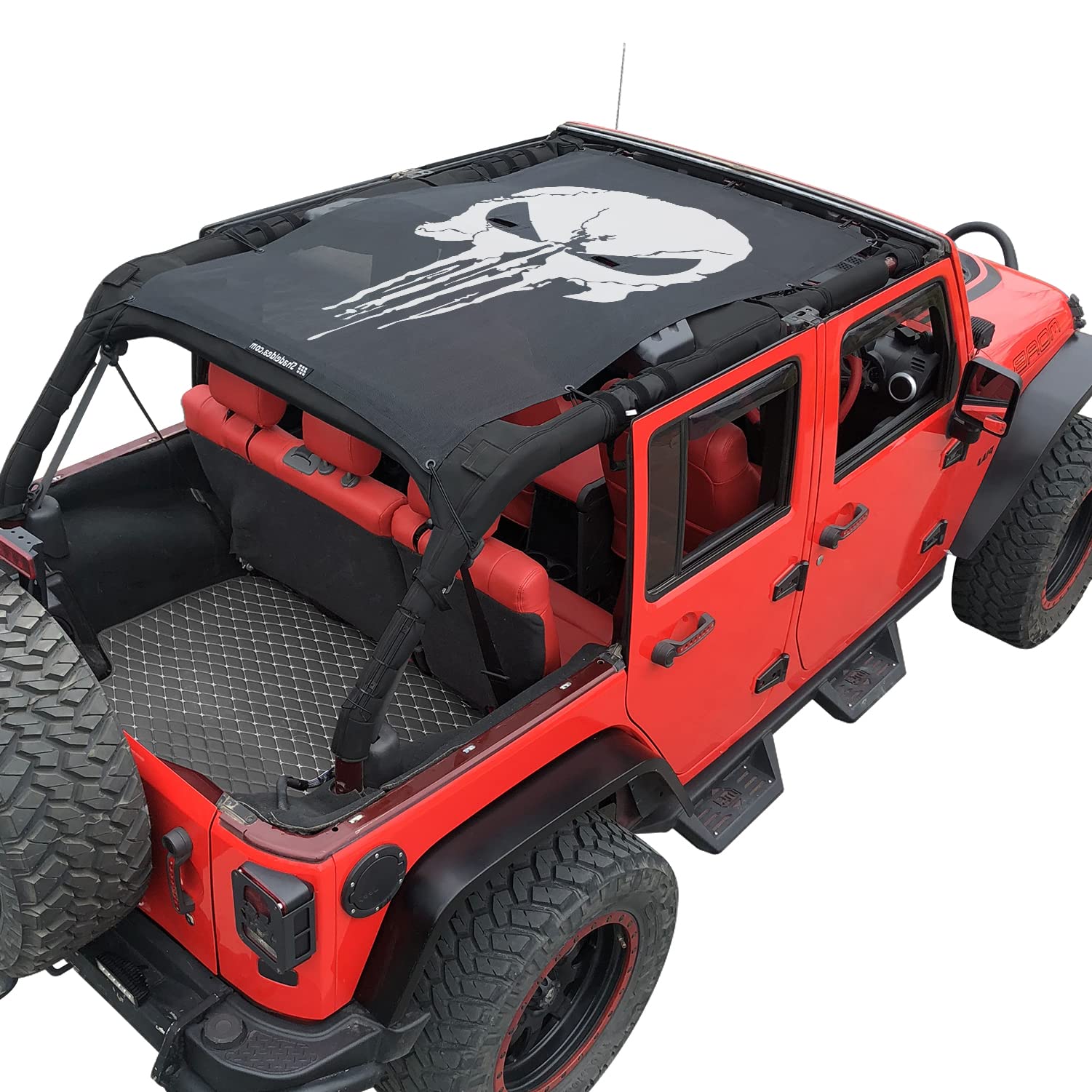 JK Sun Shade Top Compatible with Jeep Wrangler Sunshade Roof Front&amp;Rear 1pc