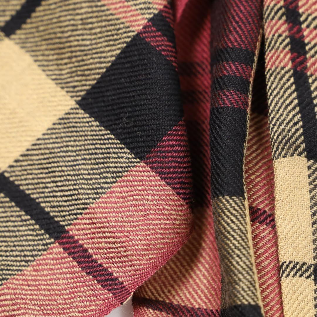 Aquascutum ウールマフラー オレンジ