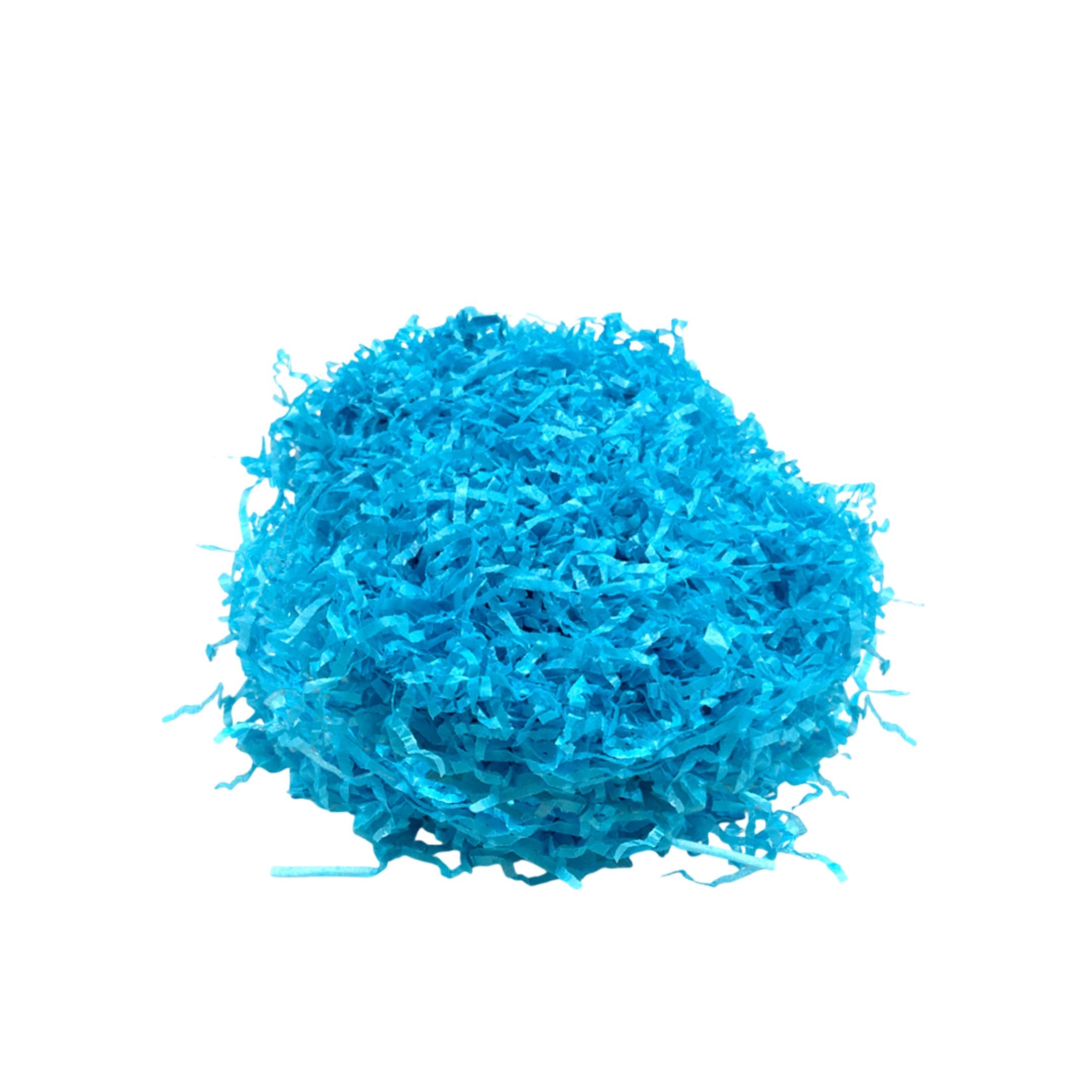 1kg Turquoise Shredded Tissue Paper for Hampers, Soft to The Touch, Ideal Hamper Filling, Christmas and Gift Packaging Filler