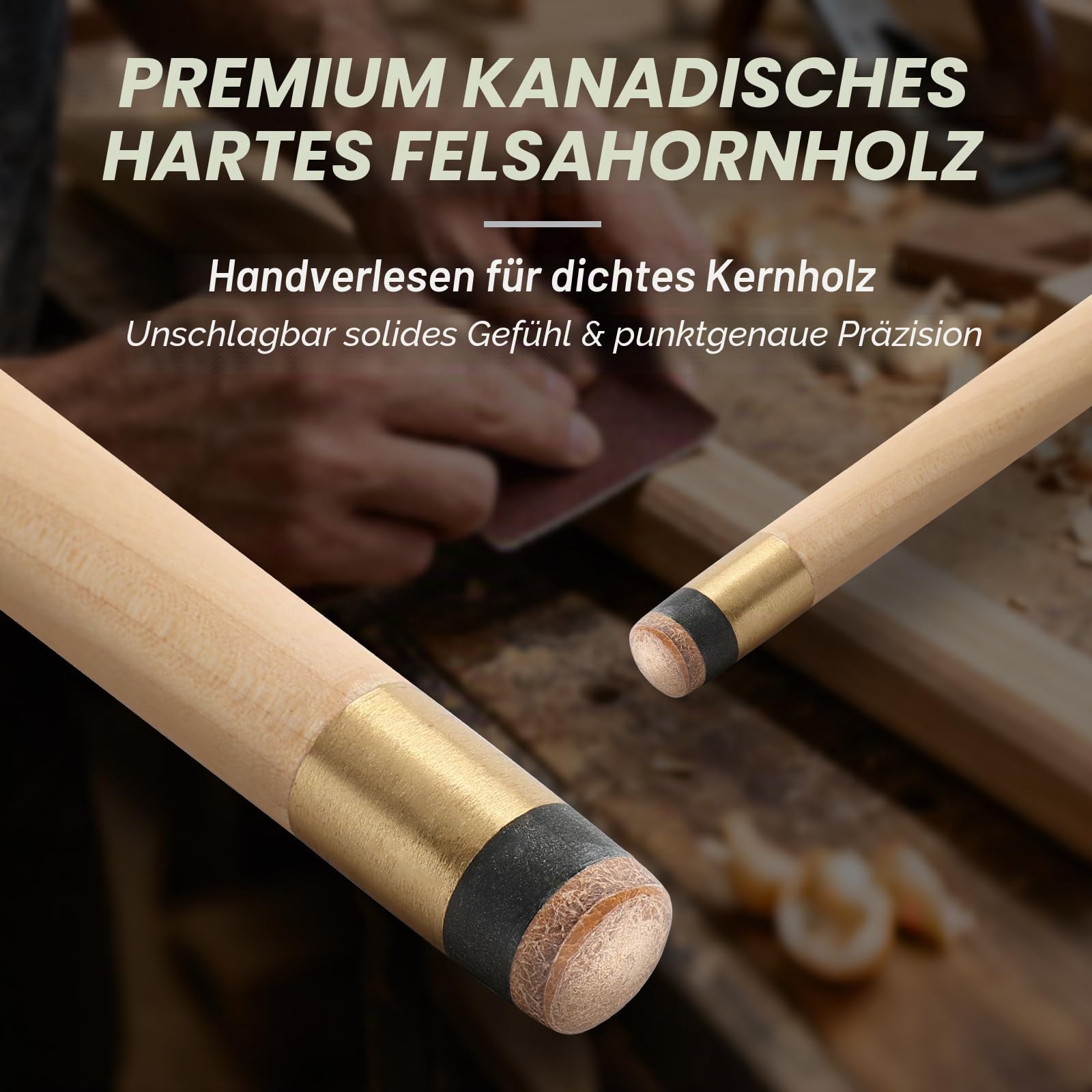 Horse Pool-Queue-Stick, 147,3 cm/132,1 cm/121,9 cm/106,7 cm, 4/2 Billard-Queues-Sticks für Profis, Poolsticks für Erwachsene, 50,8 cm, 45,7 cm, 397,9 g, Hausbar mit 13 mm Leder-Queue-Spitzen zum