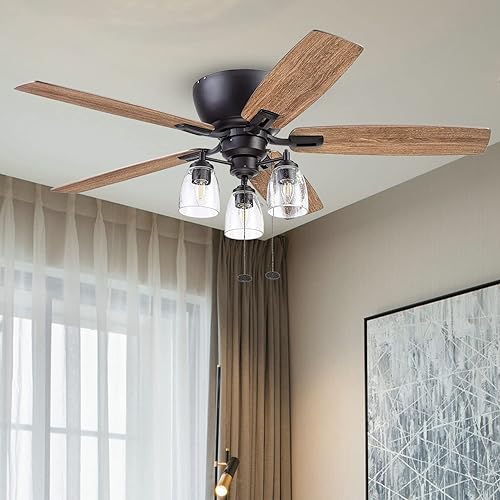 Miniatura 3 de Paquete de 1 ventilador de techo de repuesto de pantalla de cristal transparente con semillas, pantalla de cristal para candelabro de tocador,