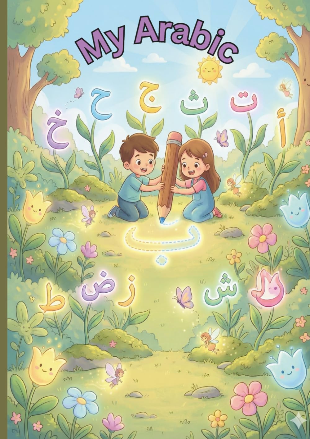 My Arabic tracing workbook: Arabic Letters handwriting practice Workbook for kids , Preschool, Kindergarten, And Beginners