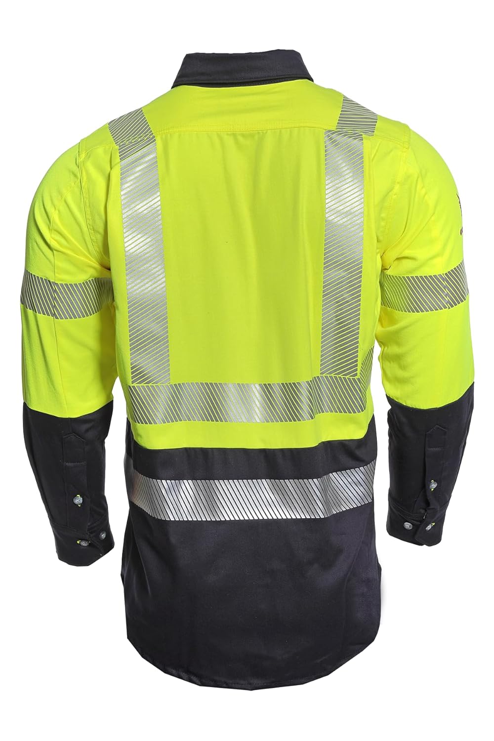 DRIFIRE FR Hybrid Work Shirt, Small, Fluorescent Yellow/Navy - Image 3