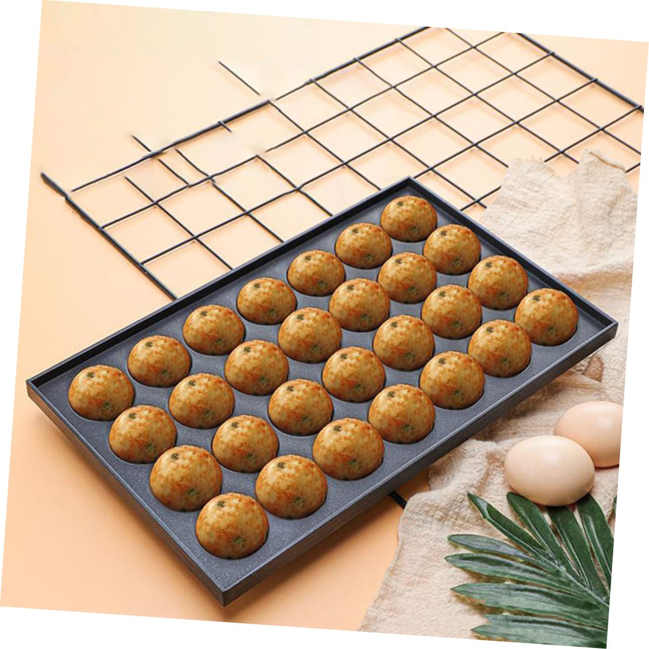 COLLBATH Plaque de Cuisson Perforée Ronde 28 Trous, Lot de 5