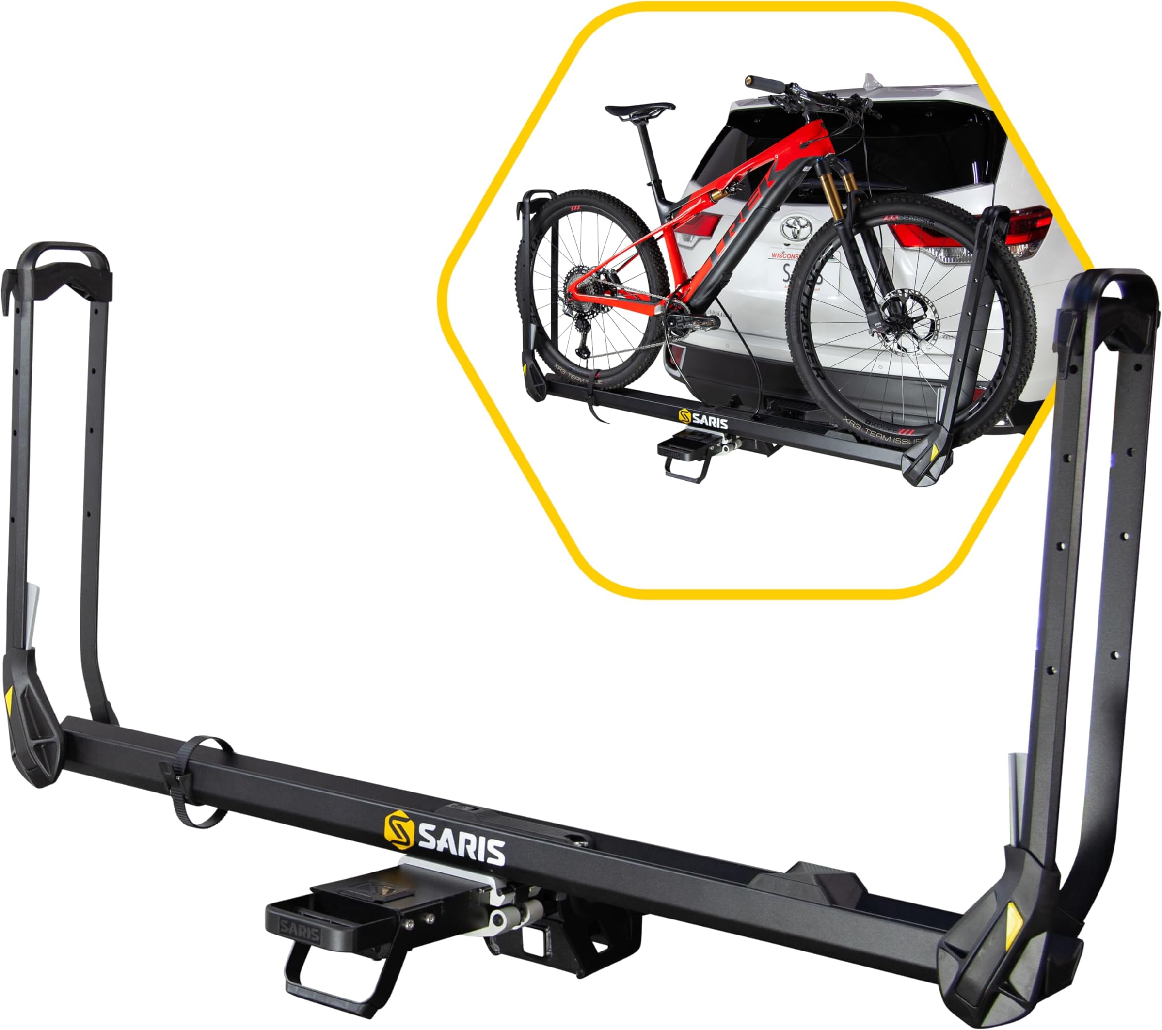 MHS Bike Carrier Modular Hitch System for Cars, Trucks and SUVs, Precision Machined Aluminum Bike Rack