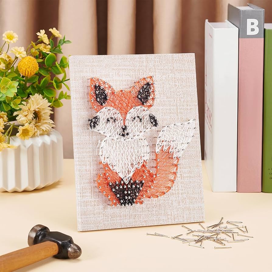 Amazon.com - WEBEEDY DIY String Art Kit Fox Craft Kit Creative Animal String Art Craft Kits for Adult Beginners Christmas Holiday Home Wall Table Decorations Gift amazon-com-webeedy-diy-string-art-kit-fox-craft-kit-creative-animal-string-art-craft-kits-for-adult-beginners-christmas-holiday-home-wall-table-decorations-gift