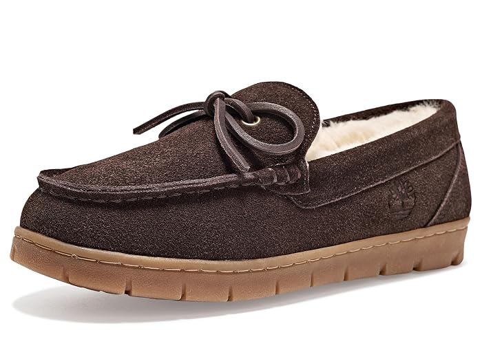 Timberland Genuine Suede Moccasin with Tie Slipper