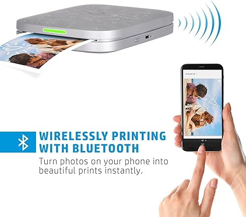 Miniatura 5 de HP Impresora fotográfica instantánea Sprocket 3x4 -Kit: 20 Pack Zink Paper, estuche