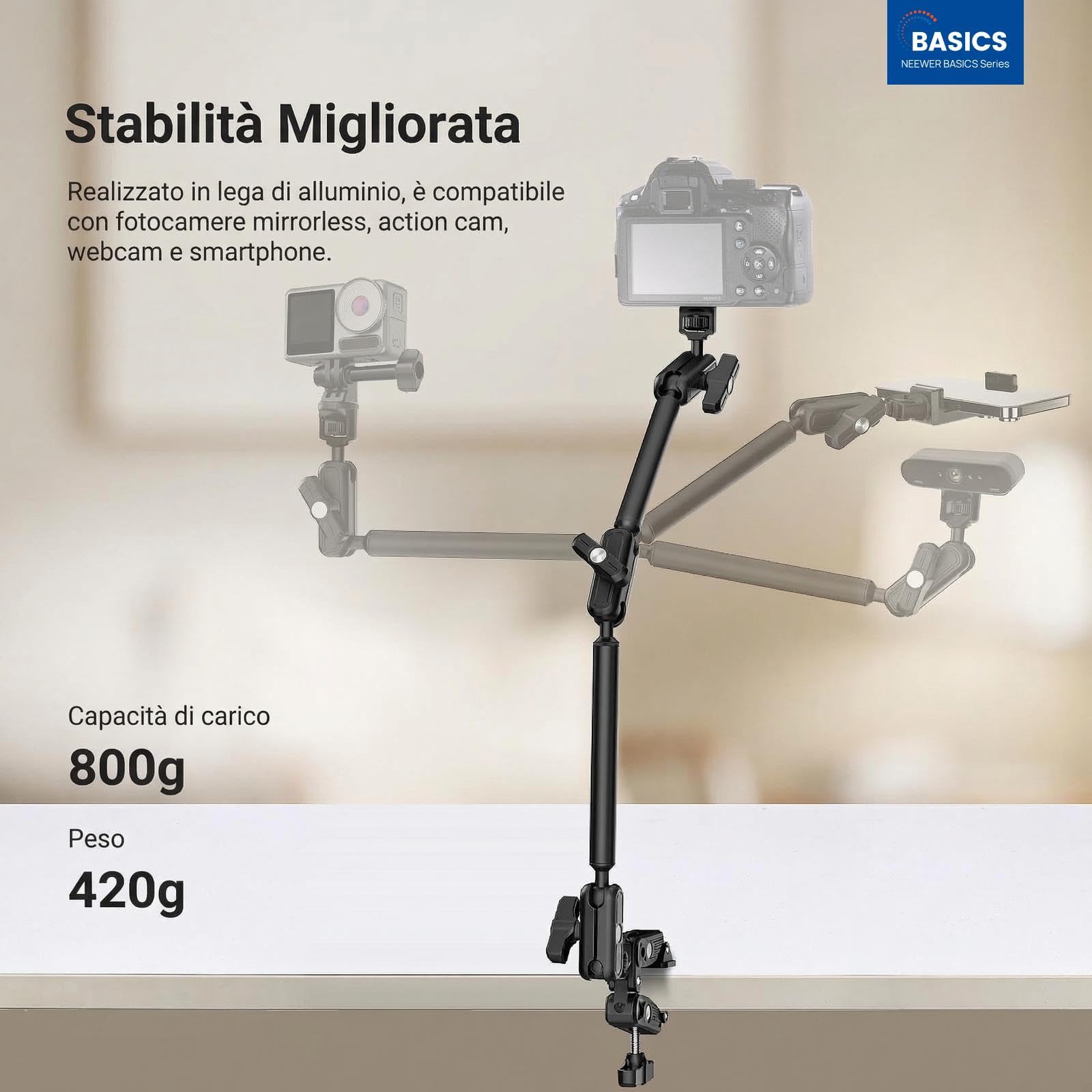Mastello Magico BASICS 55 cm Per Microfoni e Telefoni - Dettaglio