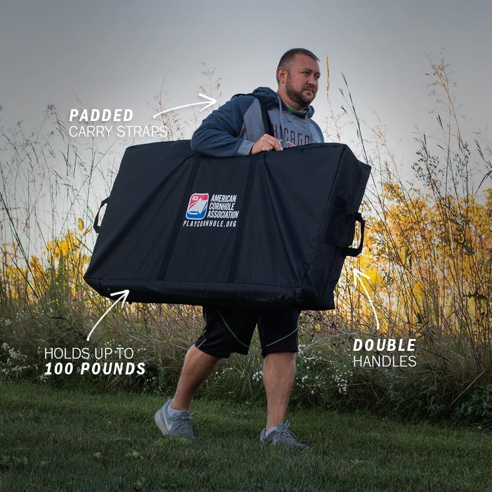 ACA Cornhole Board Carrying Case Bag Regulation Size 2x4 Black