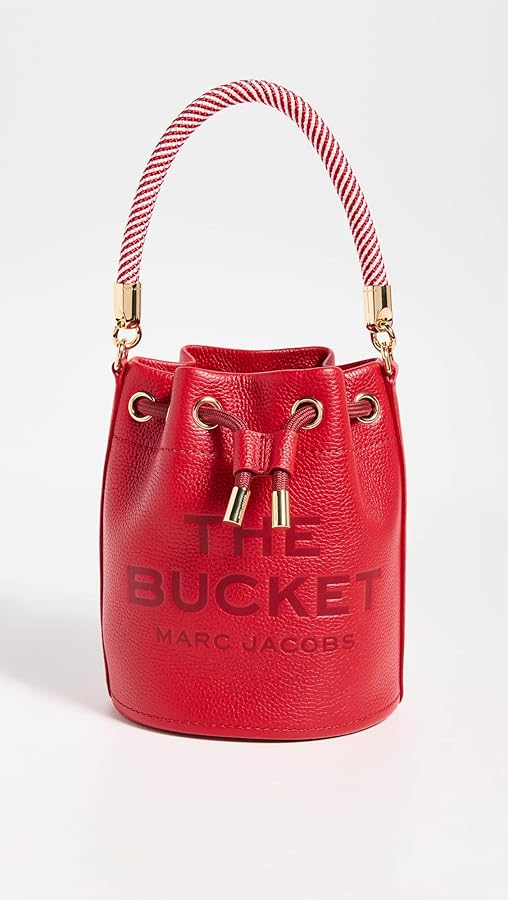 Marc Jacobs Women's The Leather Bucket Bag, True Red, One Size